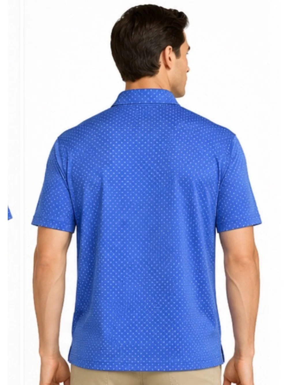 Polo Ralph Lauren Performance Polo Blue Micro Dot Golf Shirt XL Classic golf